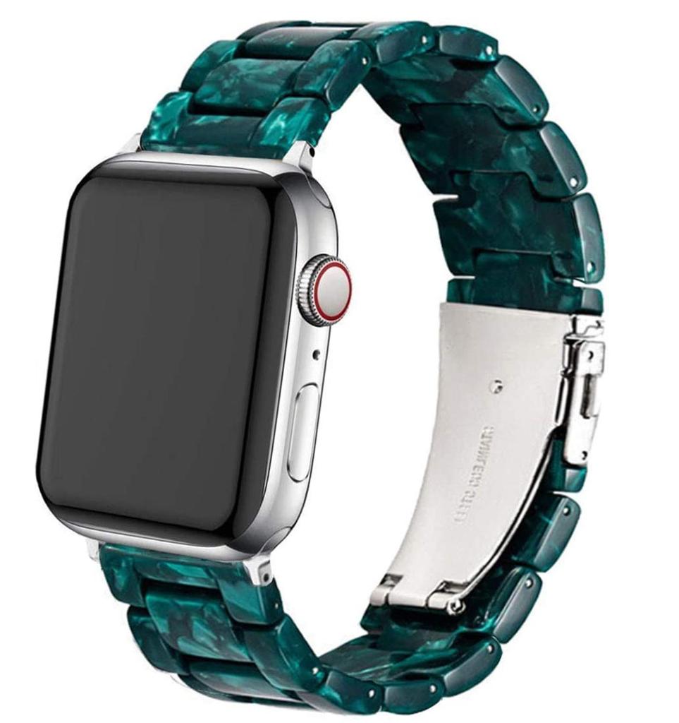 Resin Strap for Apple Watch Band 44mm 40mm 42mm 40mm Accessoreis Luxury Watchband Belt Bracelet iWatch Series 3 4 5 Se 6 Band