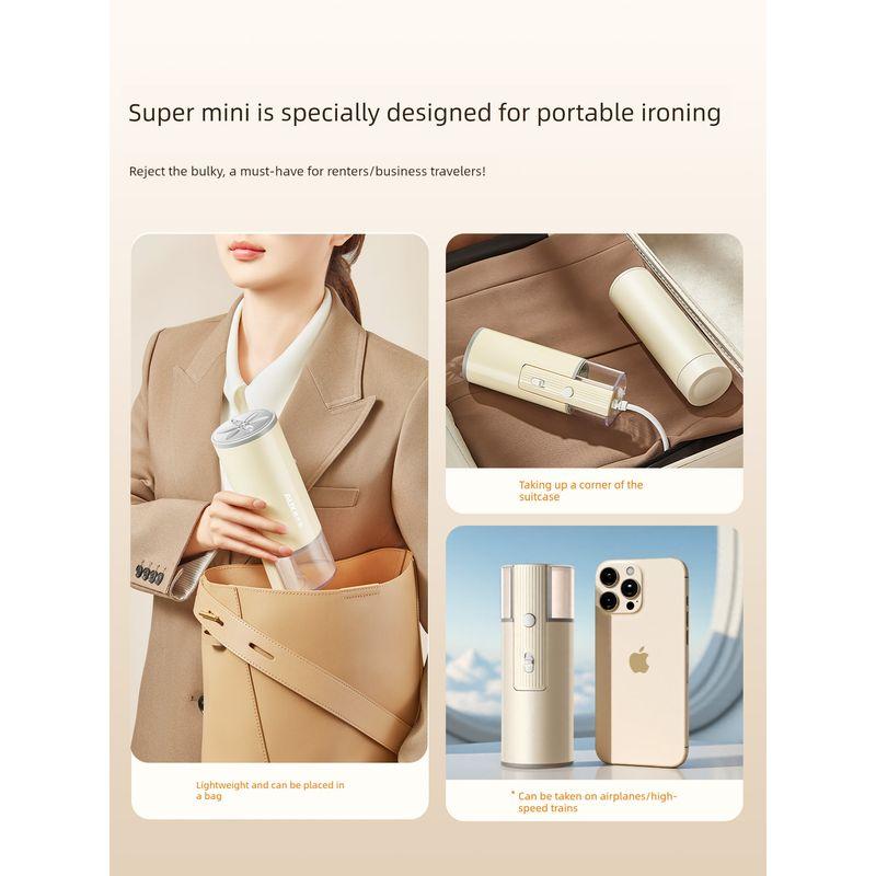 Oaks Travel Portable Ironing Machine Mini Small Handheld Travel Folding Iron for Dormitory Use