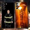 Fireman Firefighter Phone Case For Samsung Galaxy S25 S24 S23 S22 Ultra S20 S21 FE 5G S10 S9 Plus S10E Soft TPU Cover