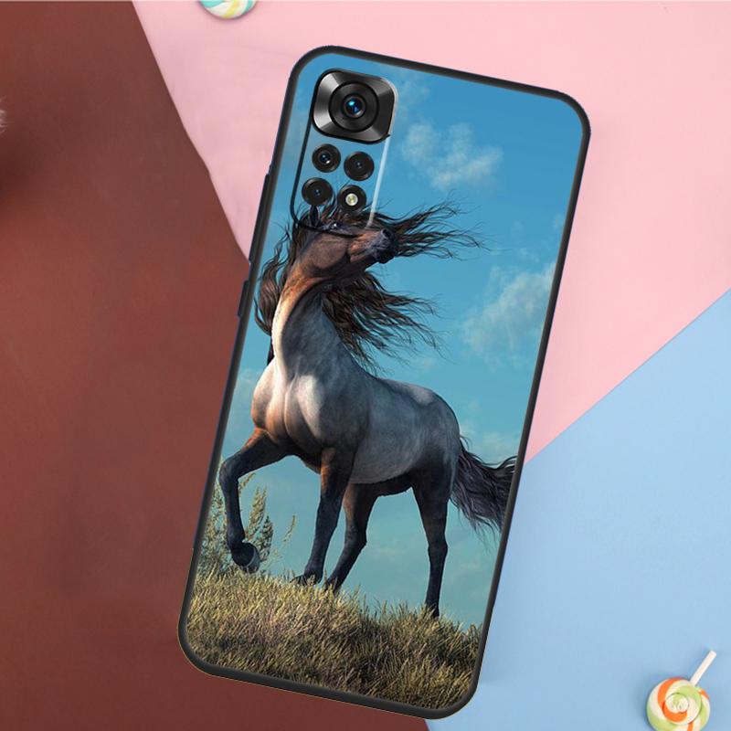 Coque Cheval au Galop Pour Xiaomi Redmi Note 13 Pro 14 12 11 9 10 9S 10S 11S 12S Redmi 10C 12C 13C 14C Étui