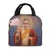 Saint Jeff Of Goldblum, Jeff Goldblum Original Religious Painting Insulated Lunch Bag for Women Kids Food Boxes Lunch Box Tote
