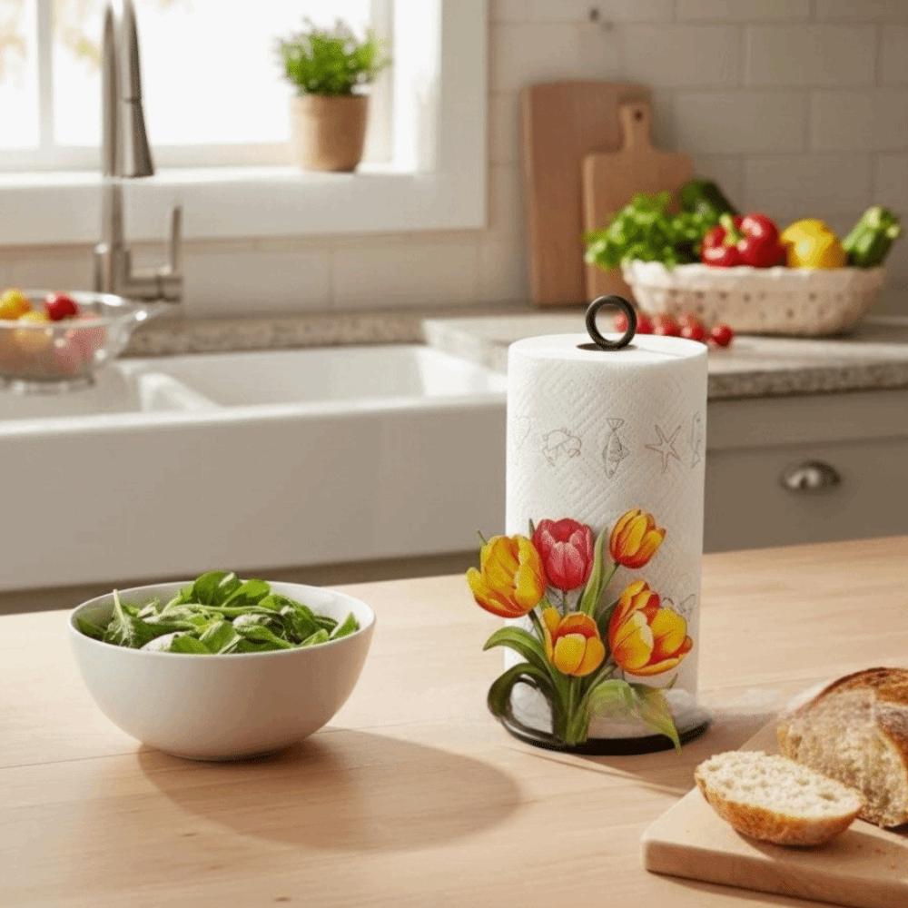 Home Decor Rabbit Roll Paper Towel Holder Fruits Strawberry Flower Tissue Holder Cat Funny Tissue Storage Rack Countertop