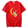 Spaceunisex Unisex On The Moon Funny Graphic T Shirts Summer Cotton Short Sleeve Tshirts Unisex Streetwear Round Neck Tshirt