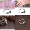 Chic Retro Gold And Silver Rose Rings Exquisite Floral Design For Women Alloy Material
