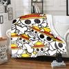 1PC One Piece Straw Hat Pirates Patterned Flannel Blanket Suitable For All Seasons For Home Decor Warmth And Comfort Gifts Holiday Present