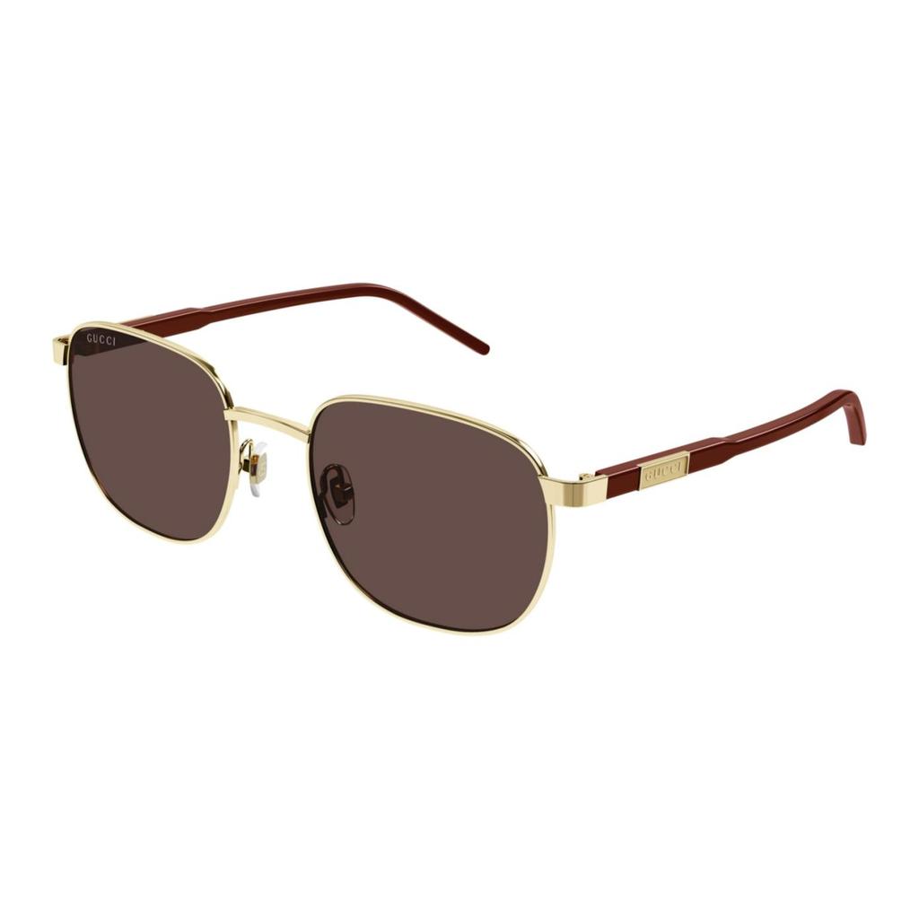 Gucci Full Frame Square Sunglasses Men sunglasses Gold GG1799S