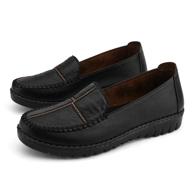 

Летняя женская повседневная обувь. Кожаные дизайнерские женские кроссовки. Женские лоферы без шнуровки. Легкие мокасины для мам. Zapatos Mujer. 36 чёрный