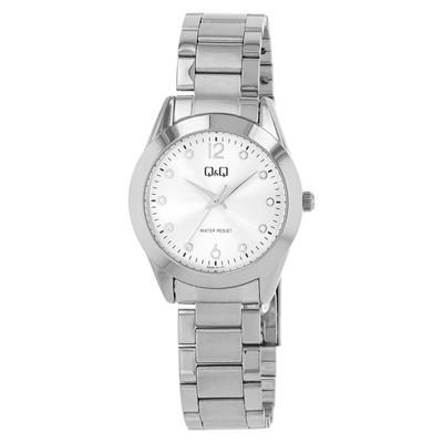 Watch - Q&;Q - Q82B-001PY - Silver - 34 Mm Case - 16 Mm Steel Bracelet