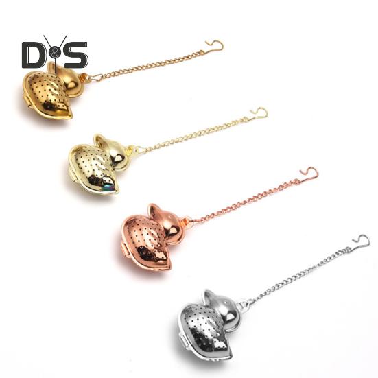 Stainless Steel Herbal Strainer Fine Mesh Wide Application Assorted Mini Duck Shape Tea Filter Household Supplies