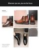 Men's New Style Leather Martin Boots - Versatile Retro Chelsea Boots with Pointed Toe In Large Sizes