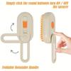Pet Steam Hair Removal Brush, 3 In 1 Cat Steam Brush, Cat/Dog Bath Brush, Pet Cleaning Good Helper