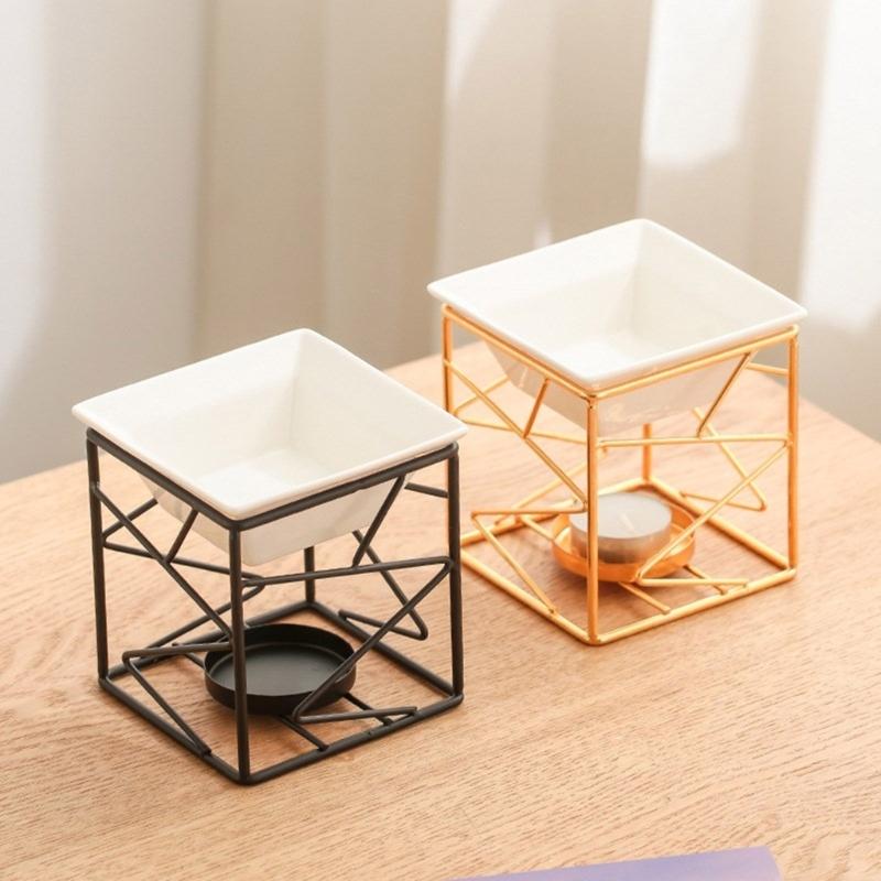 Decorative Ceramics Essential Oil Burners Aromatherapies Scent Diffuser Tealight Candle Holder Rack for Meditations Room