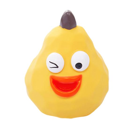 

Cute Fruit Dog Toy Squeaky Latex Vegetable Dog Chew Toy Puppy Teething Toy for Aggressive Chewers Fetch Play