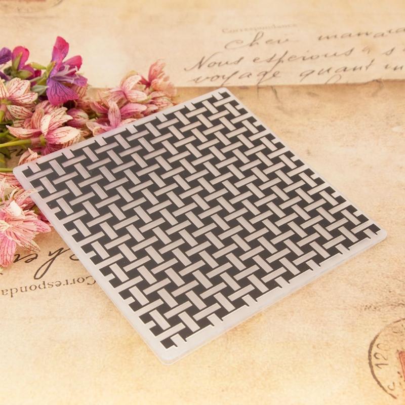 3Pcs Patterned Plastic Embossing Folder Paper Embossing Stencils Multipurpose Scrapbooking Templates for Card Making