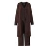 Za Autumn and Winter New Arrivals Women's Clothing Zr European and American Style Fashionable Versatile Vest Pants Cardigan Three-Piece Sweater Set