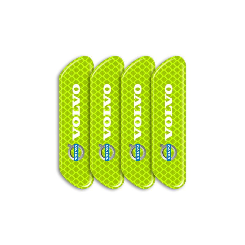 

4PCS/set Car Reflective Strips Warning Stickers Badge For Volvo 240 C70 S40 S50 S60 S70 S80 S90 V40 V50 V60 V90 XC40 XC60 XC90 Vnl Truck зелений