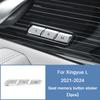 For Geely Xingyue L 2021 2022 2023 2024 Interior Accessory Car Center Console AC Button Sticker Window Lift Buttons Trim Cover