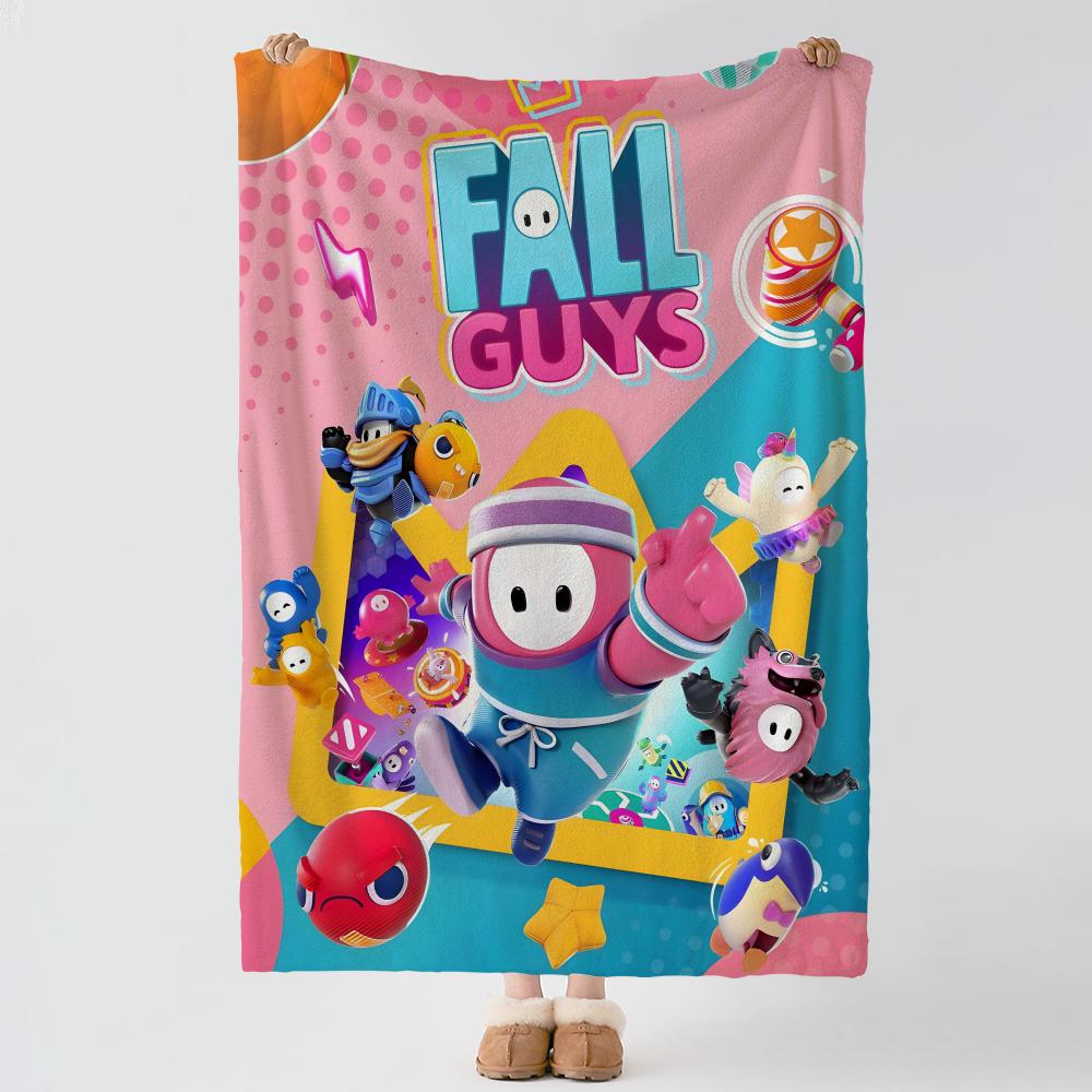 Game GGuys FFall Throw Soft Warm Flannel Blanket Multiuse Throw for Bed Sofa Office Air Conditioning Nap Blanket