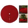 48inch Christmas Tree Skirt Holiday Ornament Cover for & Year Party Home Decoration