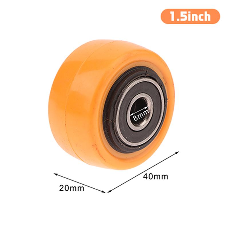 

ПВХ Роликовое Колесо Двойные Подшипники Высокая Грузоподъемность Износостойкость Мебельные Колеса Замена 1.5in