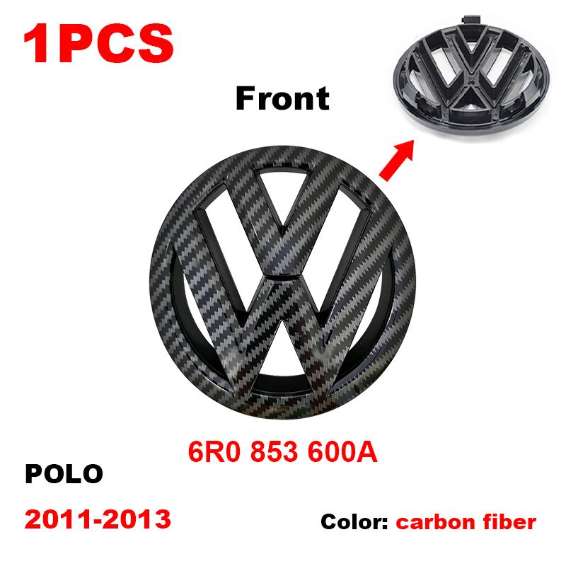 SVLHP1 For Volkswagen Polo 2011 2012 2013 6R0853600A ABS VW Car Front Logo Grille Badge Trunk Emblem Decoration Replacement Accessories