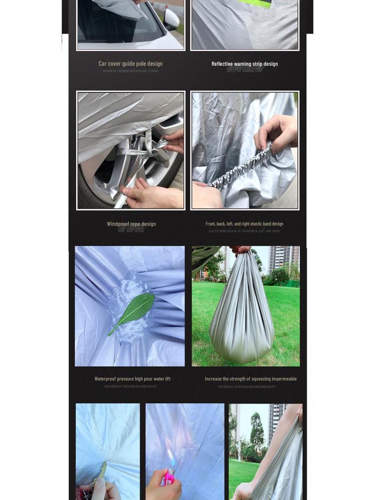 Shituolin Automatic Remote Car Cover: Rain, Snow, Sun, UV Protection, Heat Insulation, Flame Retardant for All Seasons