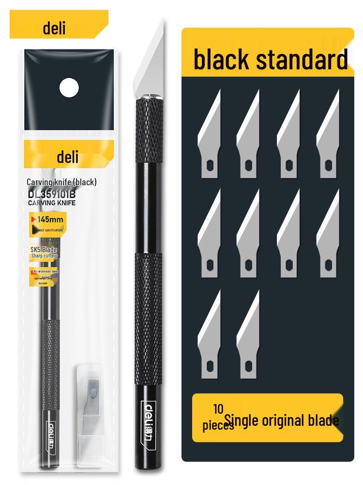 Deli Handmade Craft & Engraving Knife Set for Paper, Rubber Stamps, and Wood Carving.