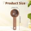 ABIY Walnut Wooden Coffee Scoop For Jars, Coffee Scoop For Ground Coffe Handmade Tablespoon Measuring Spoon For Coffe Beans