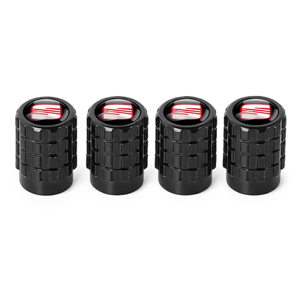 wzbn2 Car Emblem Wheel Tire Valve Caps Tyre Air Stem Cover Accessories For SEAT Ibiza Leon e-Racer Formentor Cupra Ateca FR Arona Exeo