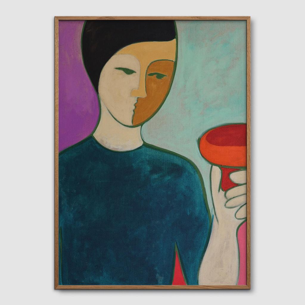 THE POSTER CLUB Poster Club Red Cup Orange Cup 30x40 Anna Hvid