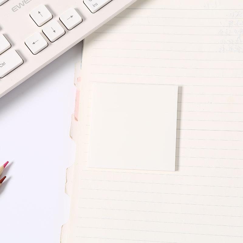 Transparent Colored PET Sticky Notes - Reusable, See-Through, Fluorescent Index Stickers