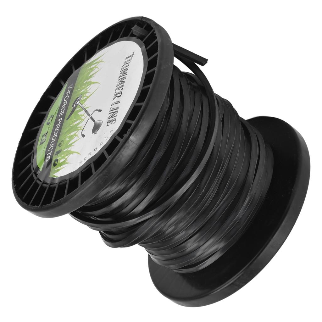 3.3mm String Trimmer Line High Cutting Efficiency Low Noise Quadrate Black Trimmer Line for Most Lawn Mowers Farm