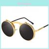 Vintage Steampunk Sun Glasses With Uv400 Protection For Casual Outdoor Events