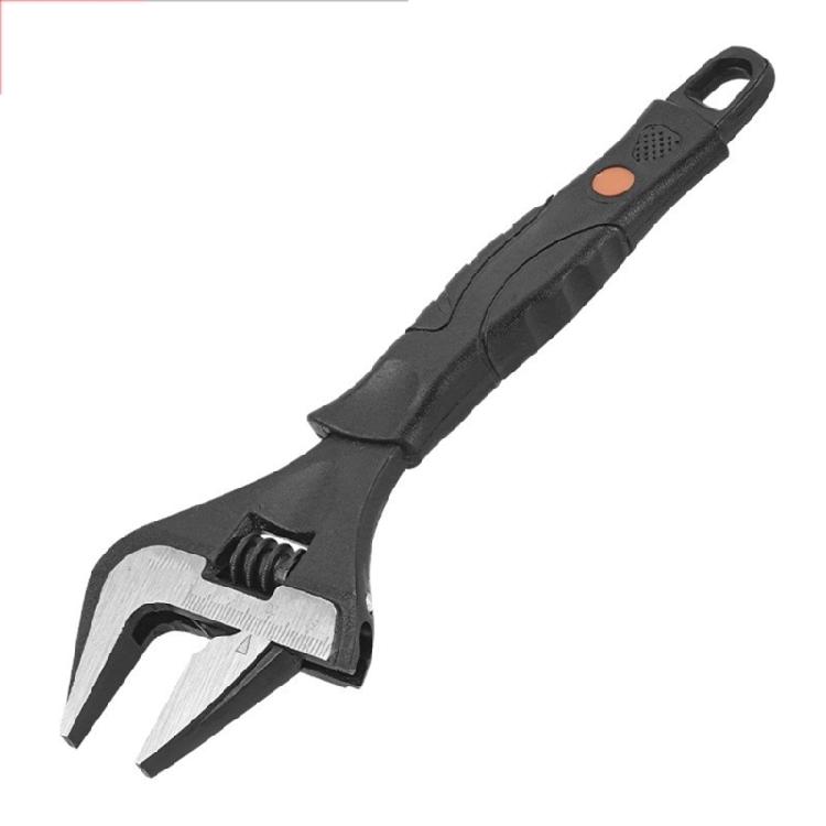 Wide Mouth Adjustable Wrench Wide Jaw, Comfortable Handle for Plumbing Projects
