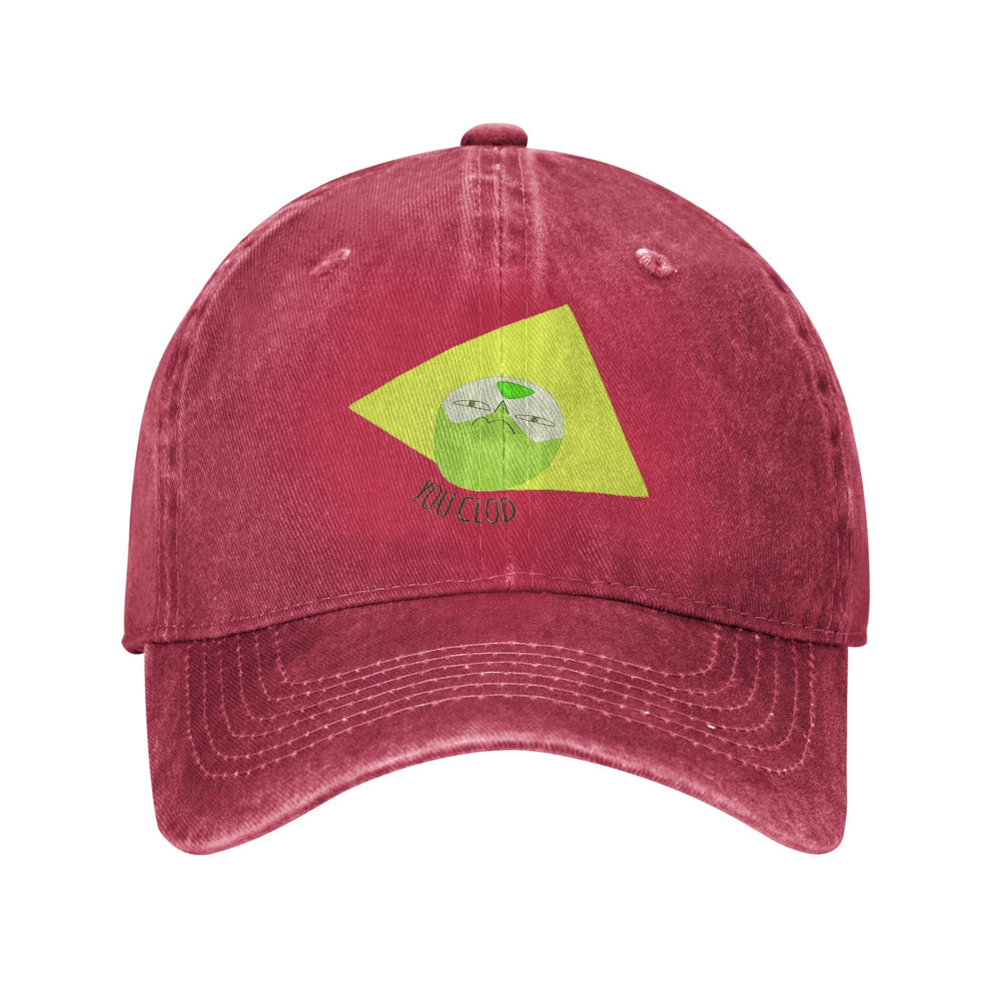 You Clod Peridot Steven Universe Denim Cap Casual Baseball Caps Adjustable Hat Summer Unisex Baseball Hats One Size