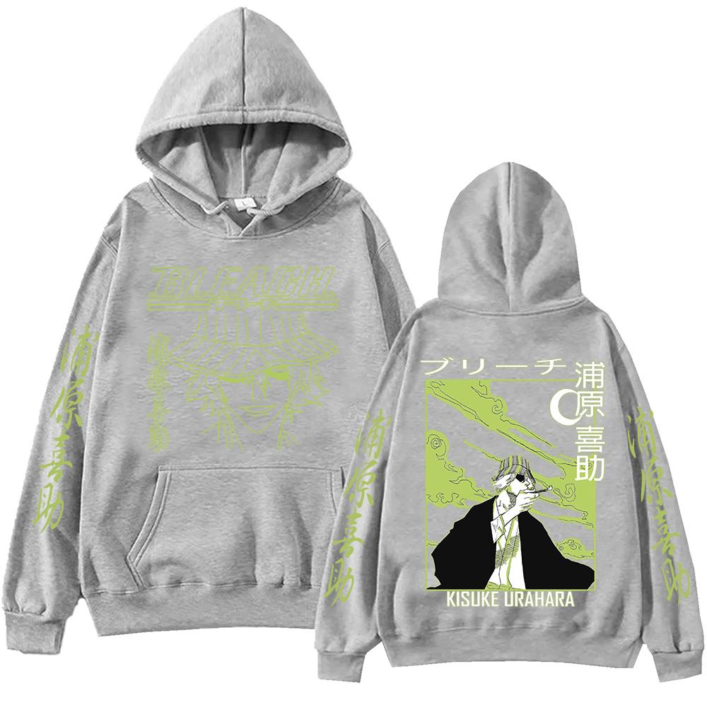 Bleach Urahara Kisuke Anime Hoodie For Men Women Pullover Tops Winter Long Sleeves Fleece Sweatshirt Clothing