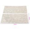 2pcs White Pearl Celluloid Guitar Head Veneers Shell Sheets Guitar Parts