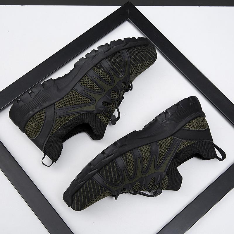 Neue niedrige Outdoor-Herren-Bergsteiger-Sportschuhe leichtes Mesh lässige bequeme atmungsaktive Schuhe Low-Top Reiseschuhe