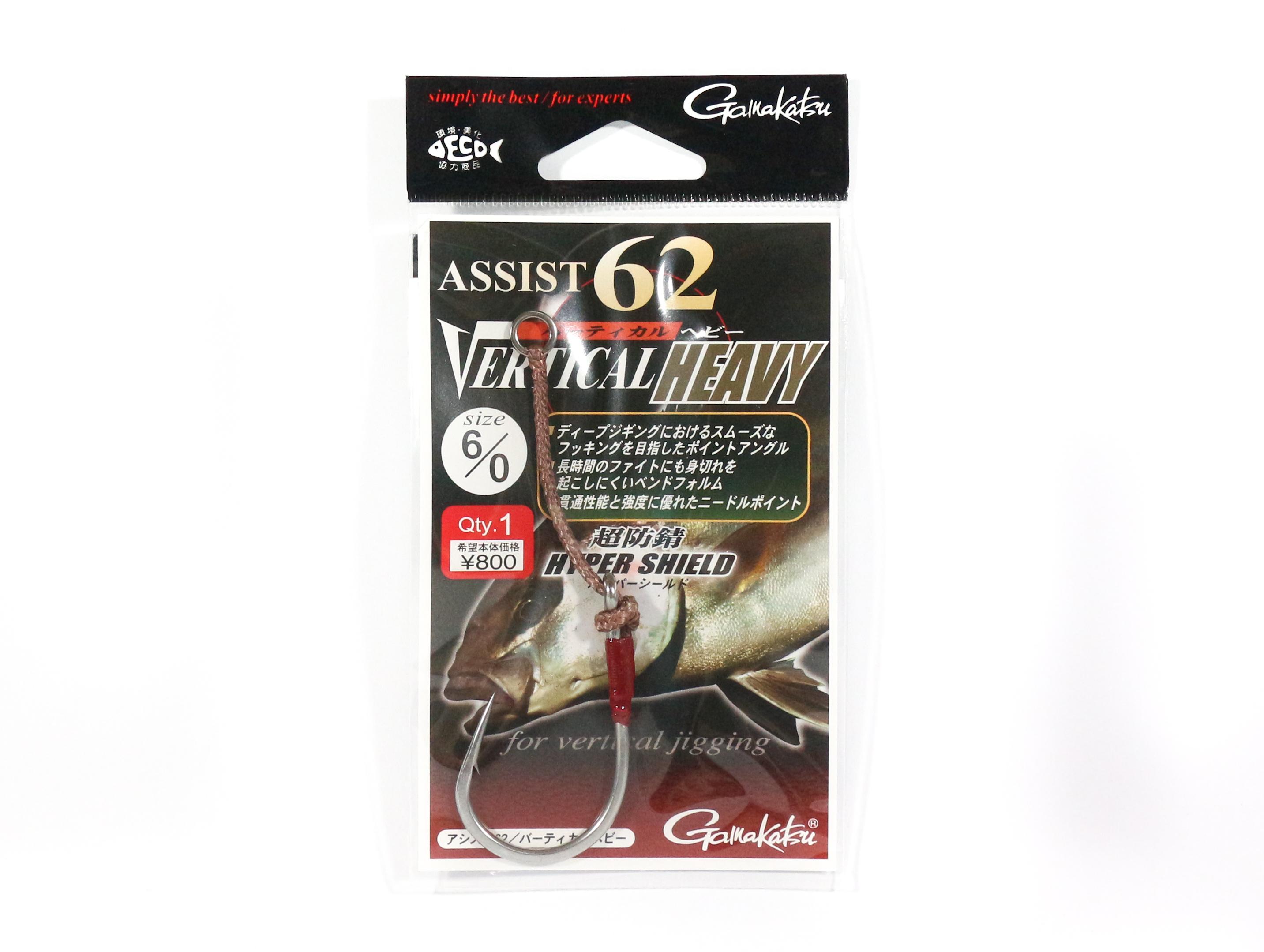 

Распродажа Gamakatsu Assist 62 Vertical Heavy Jigging Hook Размер 6/0 (8935)