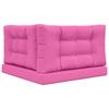 Outdoor Sofa Cushions 3 pcs Pink Polyester