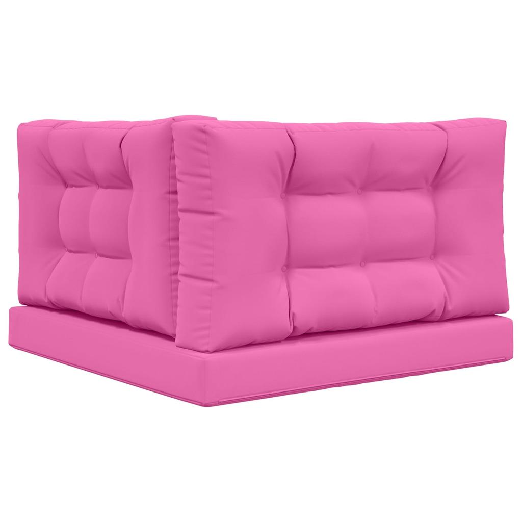 Outdoor Sofa Cushions 3 pcs Pink Polyester