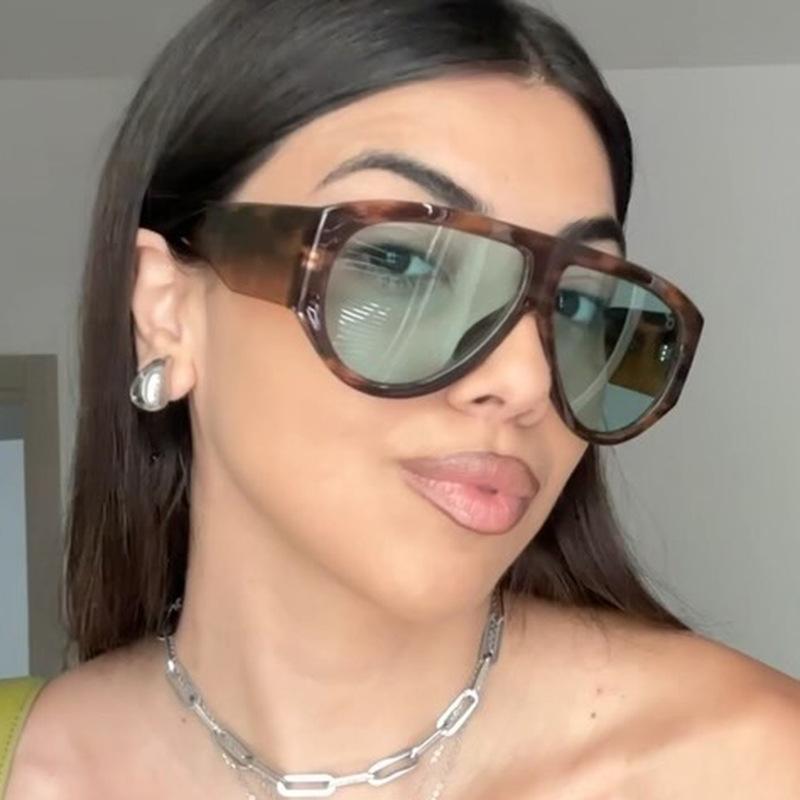 Ins Internet celebrity European and American women's sunglasses fashion sunglasses new high-end personalized sunglasses