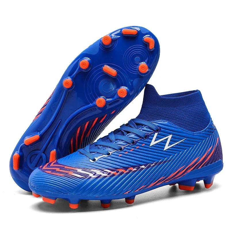 Men Original Soccer Shoes Football Shoes Society Outdoor Sports Sneaker Studded Training Top Quality Long Spikes Football Shoes