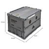 [.co.jp Exclusive] TRUSCO Nakayama TRUSCO Danbo Thin Folding Container 50L with Lock Lid Gray TR-C50B-A-DNB-GY Storage Case Storage Box
