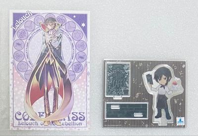 [USED] Code Geass Postcard Acrylic Stand Bonus: Lelouch