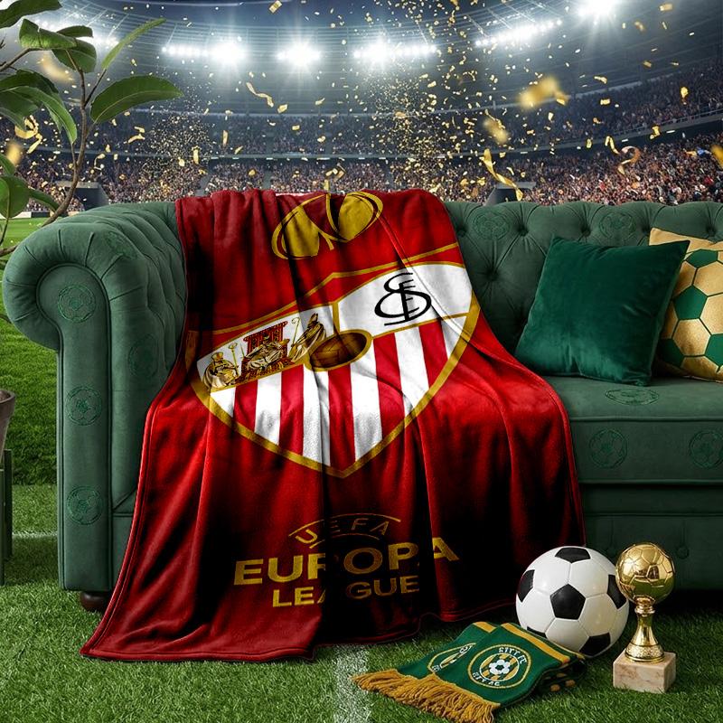 Sevi-lla Europa League Blanket Lightweight Ideal Bedding Blanket Perfect for Travel, Camping, Living Rooms, Offices, Sofas, Fan Christmas Gift