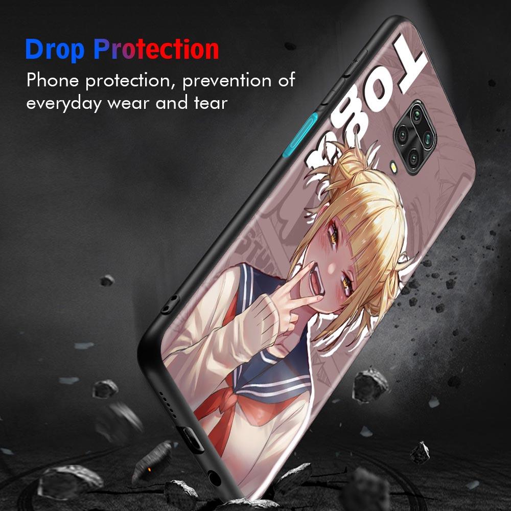 Case For Xiaomi Redmi Note 11 10 9 8 7 Pro Max 9T 8T 9S Cover for Redmi 10 9 8 9C 9A 8A 7A My Hero Academia Girl TOGA Himiko