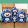 Stitch Labubu Plüschtier Hasenkissen für Mädchen, Geschenk, weiche Tierdekoration