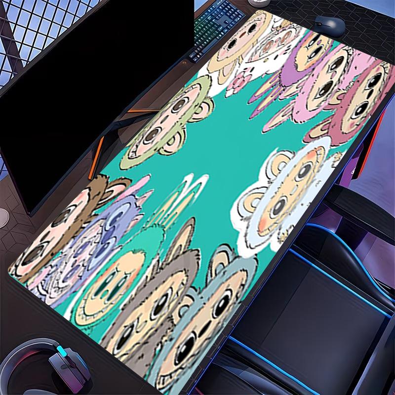 Labubu Print Mouse Pad, for Keyboard Pad Laptop PC Mat for Office Home Use, Desk Decor, Perfect Birthday Gift for Gamers