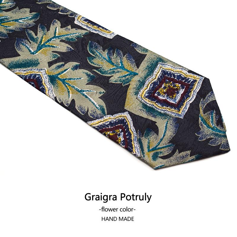 7 Days Replacement, Thin Ultra-Thin Mulberry Silk, Pure Handmade 9Cm Ultra-Wide Italian Elegant Silk Tie, Men'S